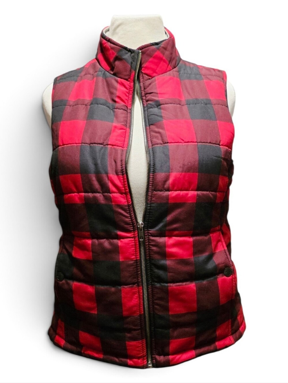 Natural Reflections - Buffalo Plaid Puffer vest - Size L